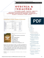 Geotecnia & Fundações - Estabilidade de Taludes Naturais e de Escavação