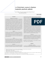 Predictors of short-term course in Mexican first-episode psychosis patients