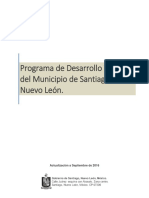 Programa de Desarrollo Turistico de Santiago, Nuevo León