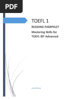 Toefl Reading Pamplet