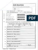 Acid Reactions