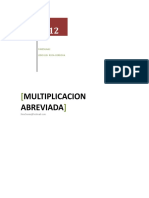 Multiplicación Abreviada de 1 Hasta 6 Cifras.