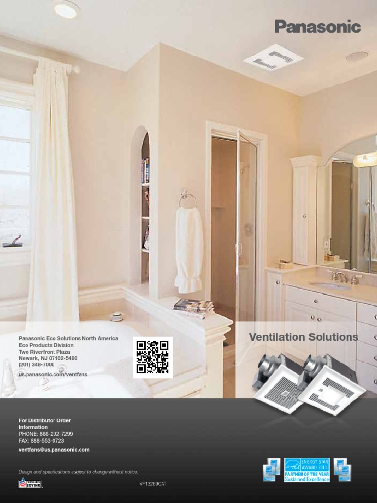 Panasonic Vent Fan Brochure Duct Flow Compact