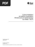 Guide D'installation Du Système D'exploitation Windows Pour Le Module Serveur Sun Blade X6270