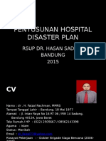 DR - Faisal.penyusunan Hospital Disaster Plan 220915