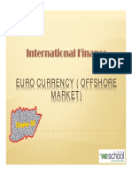 International Finance: Euro Currency (Offshore Market)