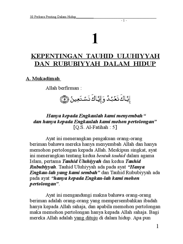Buku 30 Perkara Asas Pdf