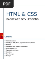 HTML and CSS