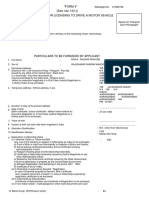 "FORM 4" (See Rule 14 (1) ) Form of Application For Licensing To Drive A Motor Vehicle