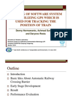 BUILDING OF SOFTWARE SYSTEM AND UTILIZING GPS WHICH IS USED FOR TRACKING THE POSITION OF TRAIN