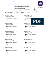 Density Worksheet 1 PDF