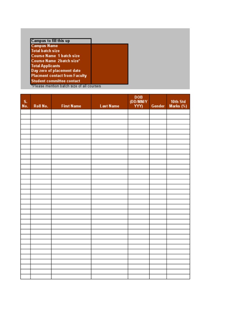 Campus Summary File | PDF