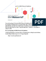 Kịch Bản Demo Ứng Dụng IoT Với IBM Watson IoT Platform