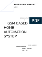 Seminar Report On GSM Based Home Automat