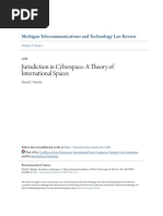 Jurisdiction in Cyberspace - A Theory of International Spaces