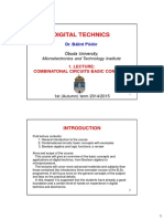 Digital Technics: Óbuda University, Microelectronics and Technology Institute