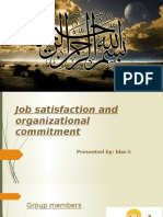 Job Satisfaction and Organizational Commitment