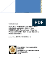 EVOLUSI Paleodemogafi Berdasarkan Genetika Molekuler