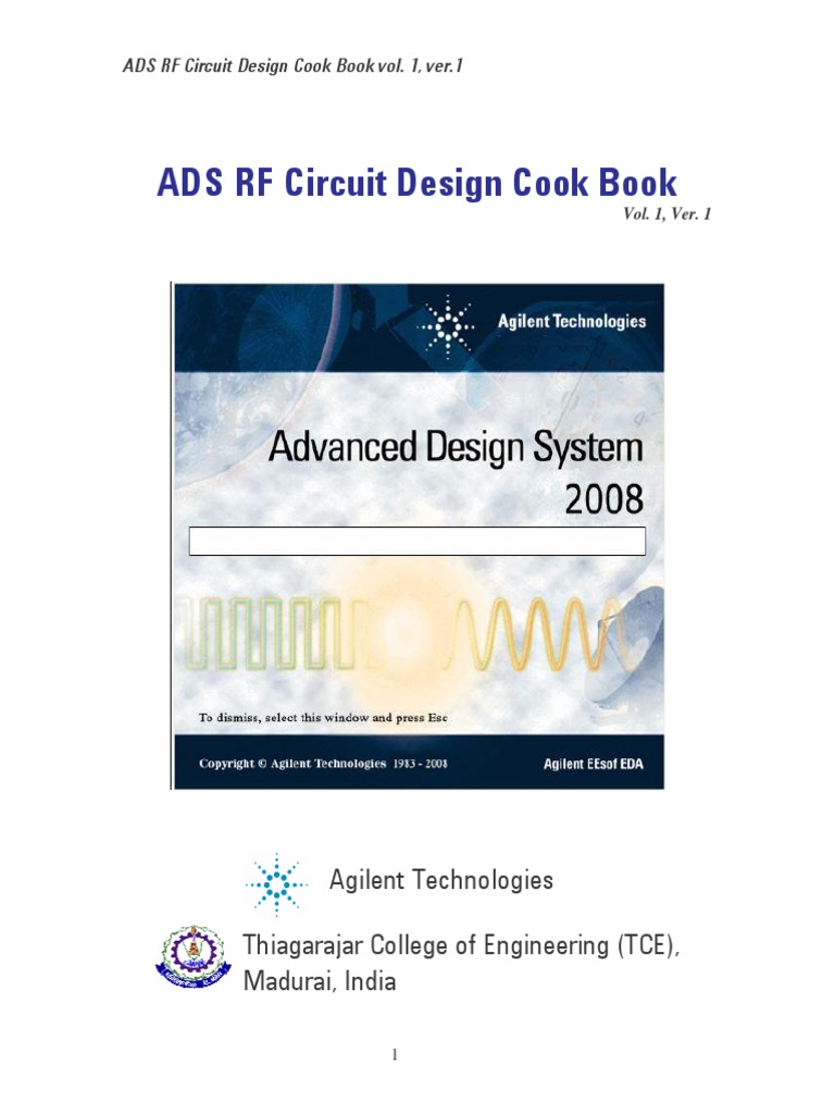 ADS Cookbook for Engineers | PDF | Electronics | Electronic Engineering