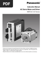 Panasonic AC Servo - Driver MINAS A4 Series PDF