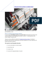 How Capacitors Improve the Power Factor and How to Calculate Them