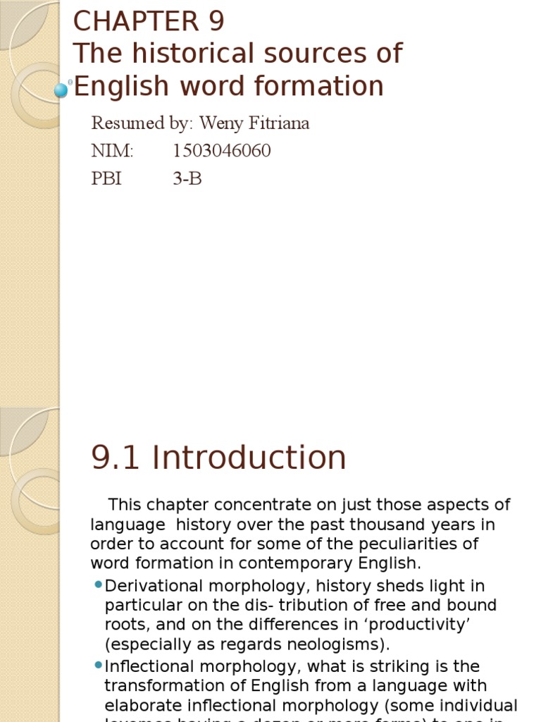 Chapter 9 Grammatical Number English Language