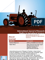 International Journal of Research Studies in Agricultural Sciences - ARC Journals