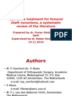 Operative Treatment For Femoral Shaft Nonunions, A