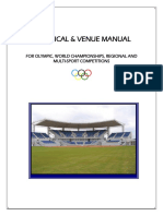 Technical & Venue Manual: For Olympic, World Championships, Regional and Multi-Sport Competitions