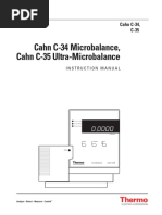 Cahn C 31 Microbalance Manual Dexterity