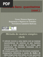 Metodos Semi Quantitativos Cont 2