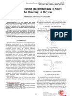 Factors Affecting On Springback in Sheet Metal Bending: A Review