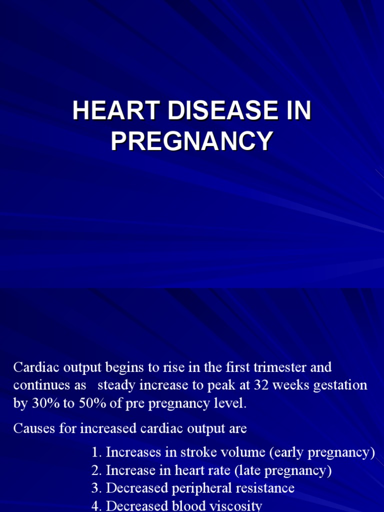 Heart Disease Management in Pregnancy | PDF | Heart | Congenital Heart ...