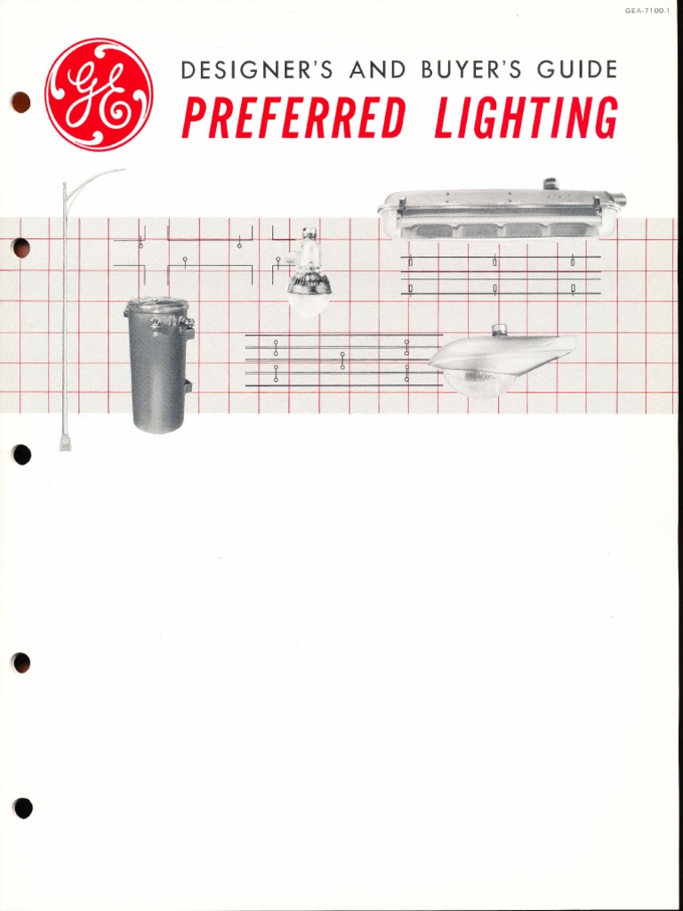 GE Lighting Systems Preferred Lighting Buyers Guide 1960 PDF