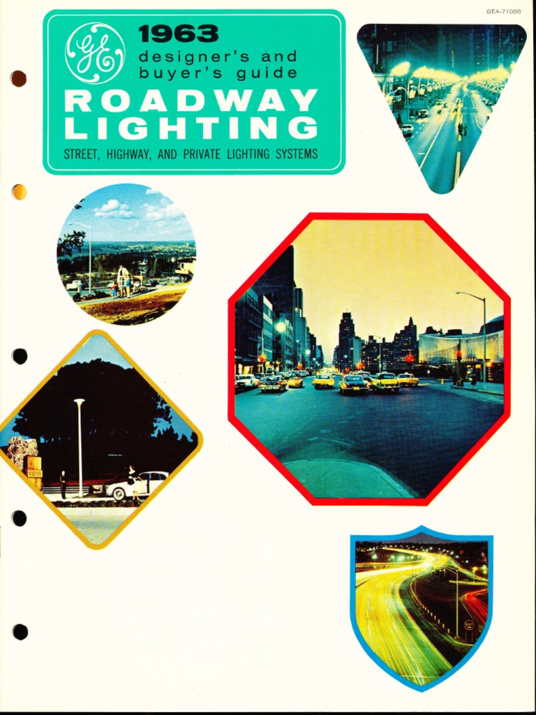 GE Lighting Systems Roadway Lighting Catalog 1963 Fluorescent Lamp
