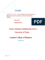 137540322 Dissertation Customer Loyalty Tesco