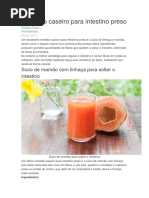 Remédio Caseiro Para Intestino Preso