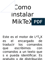 Como Instalar MikTeX