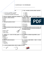 Ficha de Trabajo Ciencias Los Materiales