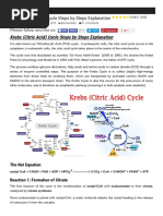 Krebs (Citric Acid) Cycle Steps by Steps Explanation - Online Microbiology Notes