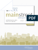 The Kauffman Index 2016: Main Street Entrepreneurship Metropolitan Area and City Trends