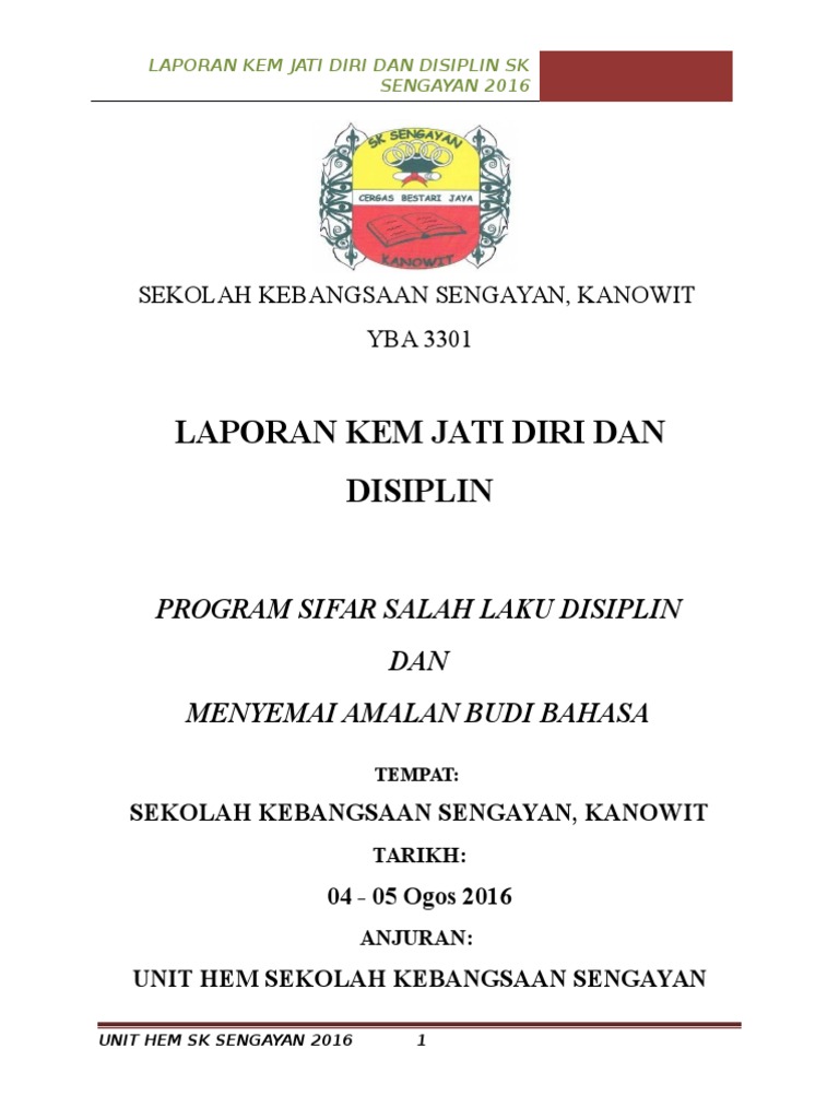 Laporan Kem Jati Diri