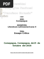 Ensayo Crítico de La Novela El Coronel