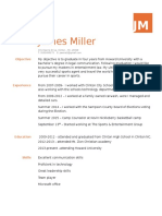 James Miller Resume