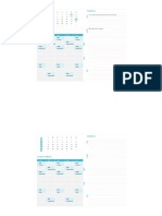 Planilla de Excel Para Calendario