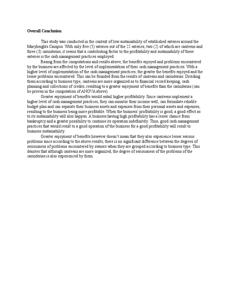 Overall Conclusion | PDF