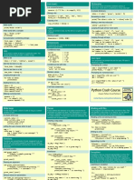 Beginners Python Cheat Sheet Pcc All