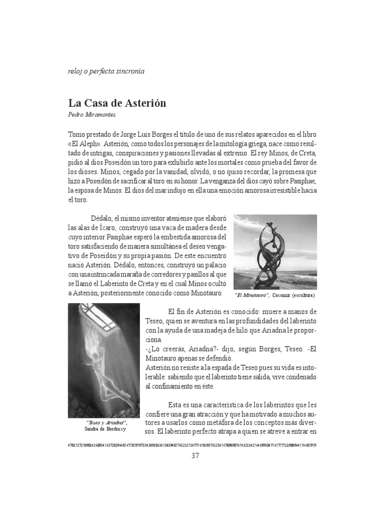 Asterion PDF | PDF | Minotauro | Mitología griega