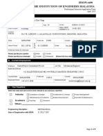 IEM PI Form A100 - Application Form - Report