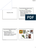 Introduction To Biology (Properties of Life)